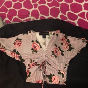 Layered print top🌸